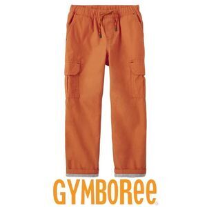 GYMBOREE | Orange | WOVEN PULL ON LINED CARGO PANTS